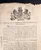 &laquo; R&egrave;gles que les prisonniers de Guerre sur Parole seront tenus d’Observer. &raquo; Le document est dat&eacute; et sign&eacute; su 16 mars 1812 par le prisonnier fran&ccedil;ais ...