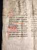 Petit fragment manuscrit XVe d’un &laquo; Saint office de la messe &raquo; . 