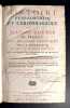 Histoire Genealogique et Chronologique de la Maison Royale de France : Des Grands Officiers de la Couronne et de la Maison Du Roy.Avec les qualitez, ...