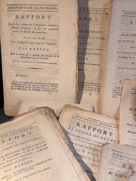 Ensemble de 11 discours de Barère, homme politique et juriste de la Révolution française, prononcés à l'Assemblée Nationale et imprimés pour la ...