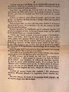 Proclamation de la Convention Nationale, Sur la Conjuration découverte, Au Peuple Français, présentée par le Comité de Salut Public, Décrété dans la ...