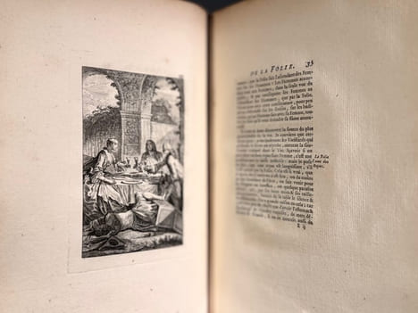 L'Eloge de la Folie. Traduit du Latin [...] par M. Gueudeville. . ÉRASME (Charles EISEN)