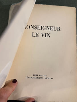 Monseigneur Le Vin. L'Art de Boire. Préparer, servir, boire. . FOREST Louis & MARTIN Charles