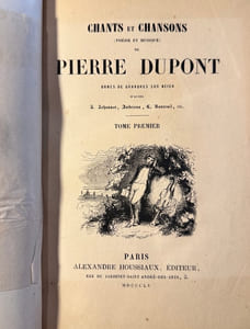 Chants et chansons (poésies et musiques)