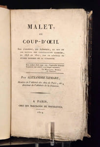 Brochure de la Restauration