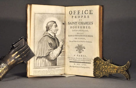 Office propre de Saint Charles Borromée, Latin-François, dressé selon le bréviaire et le missel de Paris, Par un Prêtre de la Doctrine Chrétienne. ...