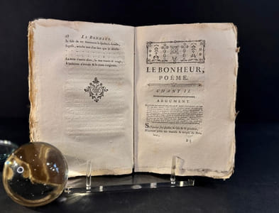 Le Bonheur, poéme, en six chants. Avec des Fragments. Ouvrages posthumes de M. Helvetius de quelques Epitres