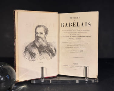 Oeuvres de Rabelais augmentées de plusieurs fragments et de deux chapitres du cinquième livre restitués d'après un manuscrit de la Bibliothèque nationale (.)