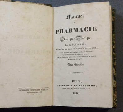 Manuel de pharmacie théorique et pratique. Soubeiran