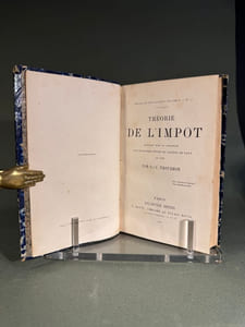 Théorie de l'impôt. Question mise au concours par le conseil d'Etat du canton de Vaud en 1860