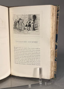 Les Caquets de l'accouchée publiés par D. Jouaust avec une préface de Louis Ulbach eaux-fortes par Ad. Lalauze.