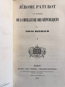 Jérome Paturot à la recherche de la meilleure des républiques.. REYBAUD (Louis)