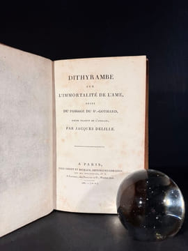 Dithyrambe sur l'immortalité de l'âme, suivi du passage du St.-Gothard, poëme traduit de l'anglais par Jacques Delille. Spencer Cavendish (Georgiana, ...