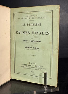Le problème des causes finales.. Prudhomme (Sully), Richet (Charles).