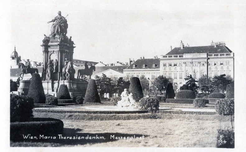 WIEN, Maria Theresiendenkm, Messepalast. Autriche