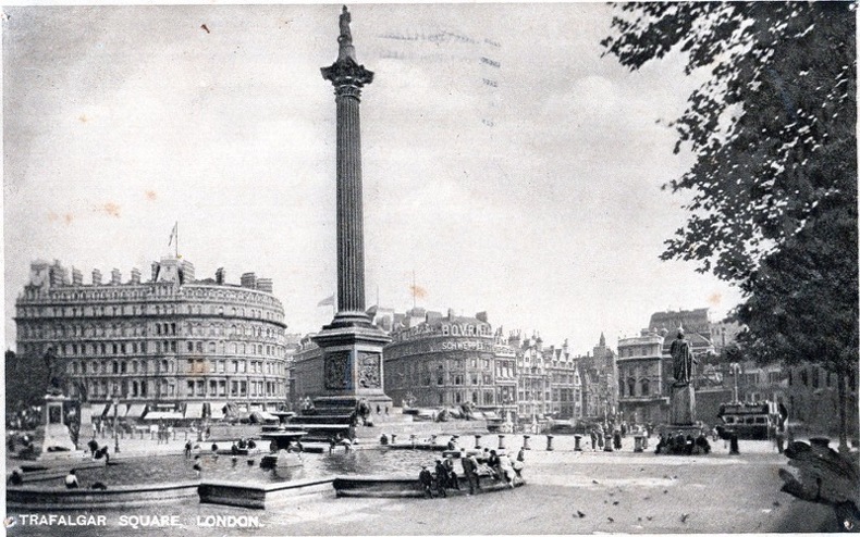 LONDON , Trafalgar square. Angleterre