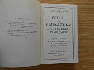 Guide de l'Amateur d'orfèvrerie Française 1974