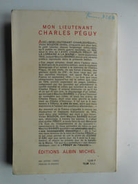 Mon Lieutenant Charles Péguy juillet septembre 1914
