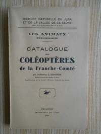 Catalogue des coléoptères de la Franche-Comté