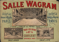 SALLE WAGRAM. 39, 39 bis & 41 Avenue de Wagram. Tous les soirs à 8h. 1/2 Concert Spectacle varié.-