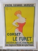 Affiche pour le Corset Le Furet.-. CAPPIELLO Leonetto.-