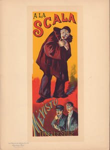Planche 139 des Maîtres de l'Affiche. A la Scala. Mévisto tous les soirs.-