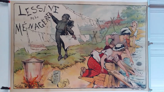 Affiche pour La Lessive de la Ménagère.-