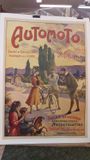 Affiche pour Automoto. Société de.... VILLON Eugène (la Haye 1879 - Caluire ...