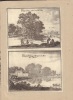 Prosp. du Parc et du Canal de Tanlai et Prosp. de l'Estang et Perspective du Parc de Tanlai. Deux vues sur la même gravure du XVIIe, sans doute de ...