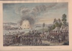 Retraite des Français, après la bataille de Leipsick (le 18 octobre 1813).-. PREMIER EMPIRE. LEIPSICK.-