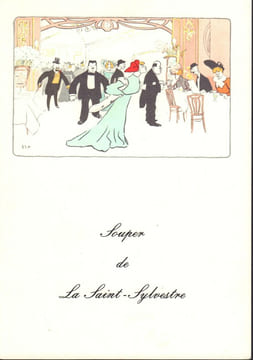 Menu du souper de la Saint-Sylestre.-. SEM. MAXIM'S.-