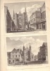 1. Vue de l'église de St. Corneille. 2. Vue extérieure de l'église St. Antoine.-. COMPIEGNE. TAVERNIER de JONQUIÉRES.-