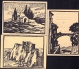 3 cartes d'invitation à ses expositions à la Galerie Roche d'Avignon, datées 1929, 1930 et 1931.-. BOYER Fernand (Peintre à Avignon).-