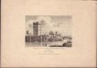 Ruines d'un ancien Château des Papes, appellé le Catellas, à Sorgues, Dépt. de Vaucluse.-. BAUGEAN Jean-Jérôme (Marseille 1764 - 1819).-