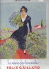Affichette en couleurs La reine des lavandes Félix GAILLARD représentant une Arlésienne au milieu d'un champ de lavandes.-. LAVANDE.-