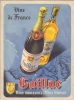 Affichette en couleurs Vins de France GAILLAC. Vins mousseux. Vins blancs.. OENOLOGIE. VINS.-