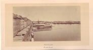 Photographie XIXe, ca 1880.-. TOULON, Les Quais et le Port.-