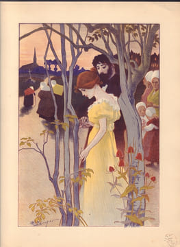 Crépuscule.-. BALLURIAU Paul (Oullins 1860 - Paris 1917).-