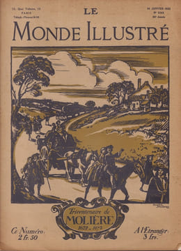 Tricentenaire de Molière 1622 - 1673. Numéro 3343 du Monde Illustré.-. MOLIERE. BRODERS Roger.--