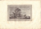 Vue des environs de Rouen. Gravure XVIIIe d'après le tableau de Sarrazin.-. LE VEAU Jean-Jacques (Rouen 1720 - Paris 1786).-