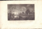 Vue du Canal d'Ypres à Furnes. Gravure XVIIIe d'après le tableau de Van der Neer, tiré du Cabinet de Monsieur Marye, secrétaire du Roy à Rouen.-. LE ...
