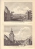 1. Vue de la Ville, prise de la terrasse de M. de Montholon. 2. Vue du Faubourg de La Fert&eacute; Milon.-. LA FERT&Eacute; MILON. TAVERNIER de JONQUI&Eacute;RES.-