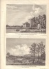 1. I&egrave;re Vue du Jardin anglois d'Ermenonvile, avec un Moulin &agrave; l'italienne. 2. IIe Vue du Jardin anglois d'Ermenonvile.-. OISE. TAVERNIER de ...