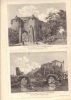 1. Vue de la Ville de Verberie. 2. Vue de Mont-L'&Eacute;v&ecirc;que, Maison de Campagne des &Eacute;v&ecirc;ques de Senlis.-. OISE. TAVERNIER de JONQUI&Eacute;RES.-