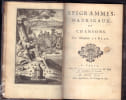 &Eacute;pigrammes, Madrigaux et Chansons.-. LE BRUN Antoine Louis (1680-1743).-