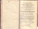 Tableau méthodique des minéraux, suivant leurs différentes natures,. DAUBENTON Louis-Jean-Marie (Montbard 1716-Paris 1800).-
