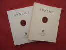 La formation d'une ville, Annecy jusqu'au début du XVIe siècle, 2 tomes. Pierre Duparc