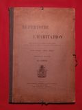 Répertoire de l'habitation. T. Lambert