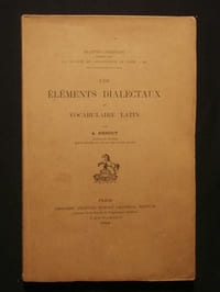 Les éléments dialectaux du vocabulaire latin