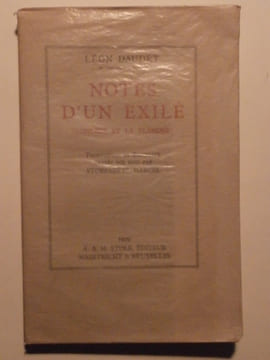 Notes d'un exilé (Londres et la Flandre). Léon Daudet